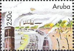 2009, NVPH: 423, stamp Aruba global warMichelng