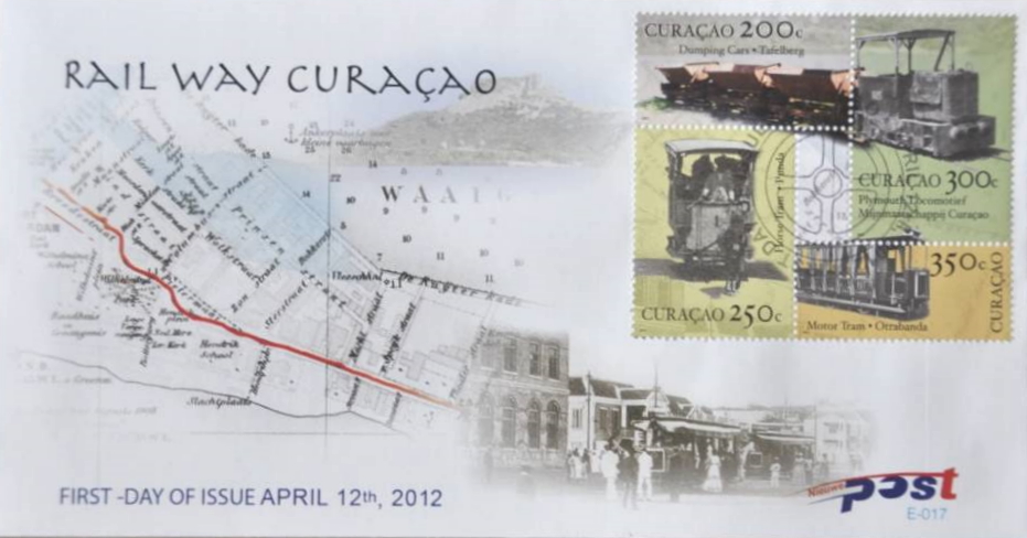 Curaao fdc with the history of Railway transportation in Curaao