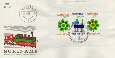 Surinam First Day Cover: Child Care Stamps