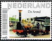 personalised stamp of The Netherlands with trains, trams, stations etc