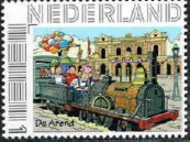 personalised stamp of The Netherlands with trains, trams, stations etc