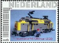 personalised stamp of The Netherlands with trains, trams, stations etc