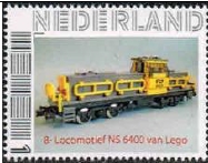 personalised stamp of The Netherlands with trains, trams, stations etc