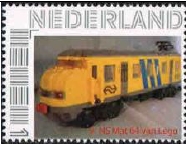 personalised stamp of The Netherlands with trains, trams, stations etc