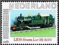 personalised stamp of The Netherlands with trains, trams, stations etc