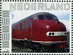 personalised stamp of The Netherlands with trains, trams, stations etc