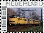 personalised stamp of The Netherlands with trains, trams, stations etc