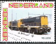 personalised stamp of The Netherlands with trains, trams, stations etc