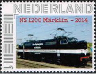 personalised stamp of The Netherlands with trains, trams, stations etc