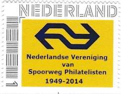 personalised stamp of The Netherlands with trains, trams, stations etc