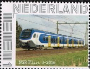 year=2016, personalised Dutch stamp with Leiden station