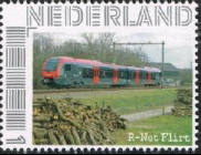 year=2016, personalised Dutch stamp with Leiden station