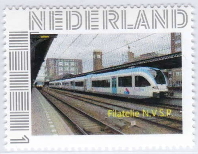 year=2017, Dutch personalised stamp with trains