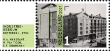 year=2017, Dutch stamp with tram lines - NVPH: 
