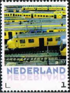 year=2017, Dutch personalised stamp with trains