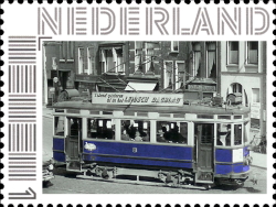 year=2020??, Dutch personalized stamp with Leiden tram