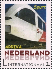year=2020, Dutch personalized stamp with Arriva SPURT