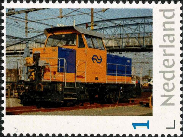 year=2021, Dutch personalized stamp with NS Vosloh G400B