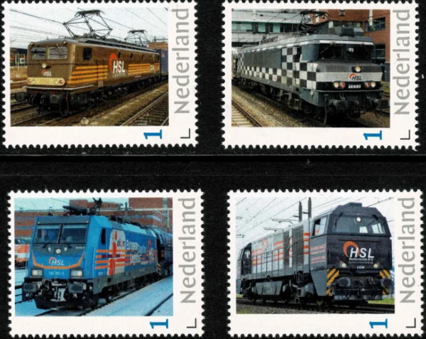 Dutch personalised stamps with locos