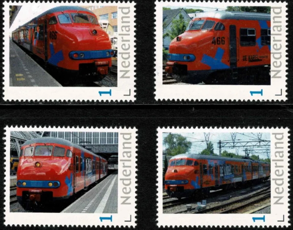 Dutch personalised stamps with locos