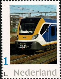 Dutch personalised stamp with Sprinter