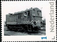 Dutch personalised stamp with NS 703