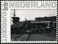 2022, NVPH:--- , personalized stamp with Dutch steam loco