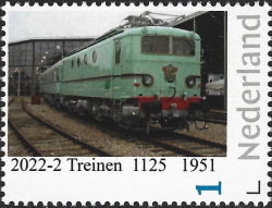 2022, NVPH: ---, personalised stamp with train