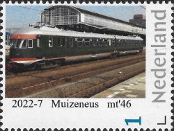 2022, NVPH: ---, personalized stamp with train