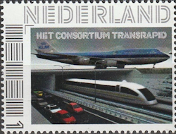 Personalised stamp with Consortium Transrapid