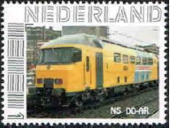 personalised stamp of The Netherlands with trains, trams, stations etc