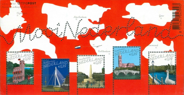 year=2005, Dutch stamp sheet Mooi Nederland collection 1 - 2005 - NVPH: 2364 + M321