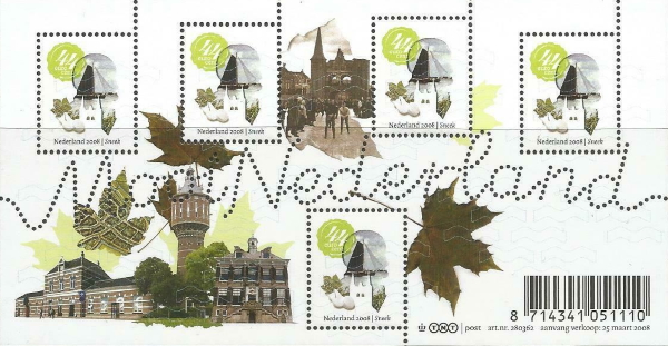 year=2008, Dutch stamp sheet Mooi Nederland Sneek - NVPH: 2565