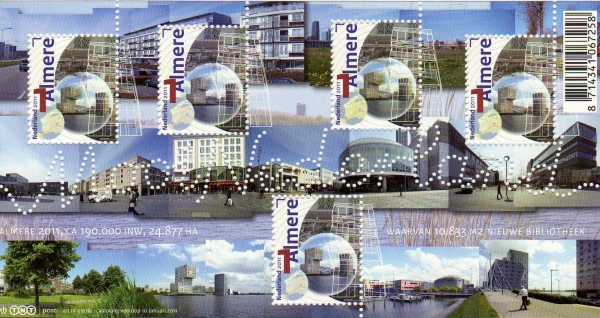 year=2011, Dutch stamp sheet Mooi Nederland Almere - NVPH: 2789
