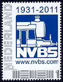 personalised stamp of The Netherlands with trains, trams, stations etc