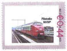 personalised stamp of The Netherlands with trains, trams, stations etc