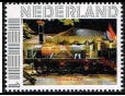 personalised stamp of The Netherlands with trains, trams, stations etc