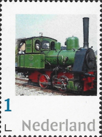 2023, NVPH:---, Dutch personalised stamp with locomotive