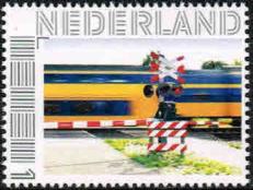 personalised stamp of The Netherlands with trains, trams, stations etc