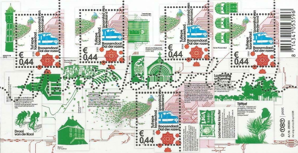 year=2009, Dutch stamp sheet Mooi Nederland Roosendaal - NVPH: 2644