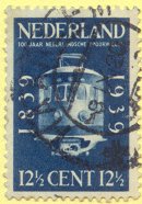year=1939, Dutch stamp with the first streamlined EMU in The Netherlands - NVPH: 326
