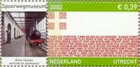 year=2002, Dutch stamp with Utrecht's National Railway Museum - NVPH: 2072