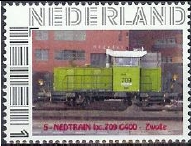 Dutch personalised stamp NedTrain Zwolle