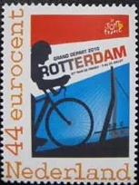 2010, personalised stamp of The Netherlands with a bridge