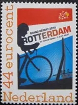 2010, personalised stamp of The Netherlands with a bridge