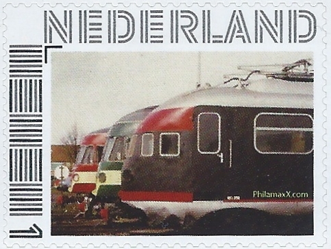 Dutch personalised stamp with private company locomotive