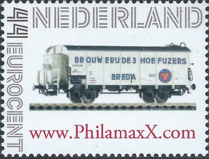 Dutch personalised stamp with private company locomotive