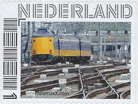 Dutch personalised stamp with private company locomotive