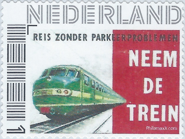Dutch personalised stamp with private company locomotive