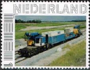 year=2013, personalised Dutch stamp with NS work train